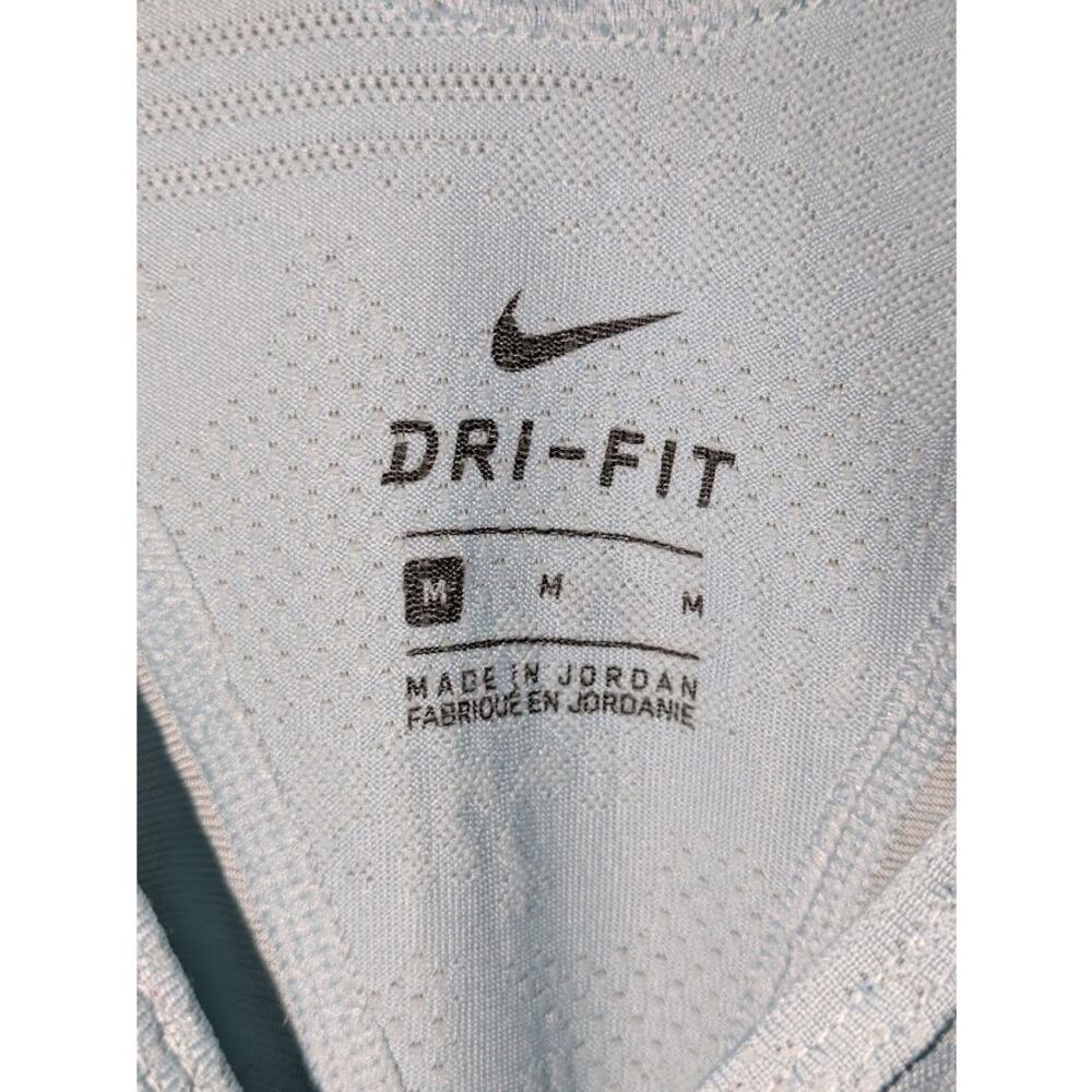 Nike Women's Med DRI-FIT Perforated Floral Pattern Mesh Racerback Athletic Tank - Picture 4 of 6